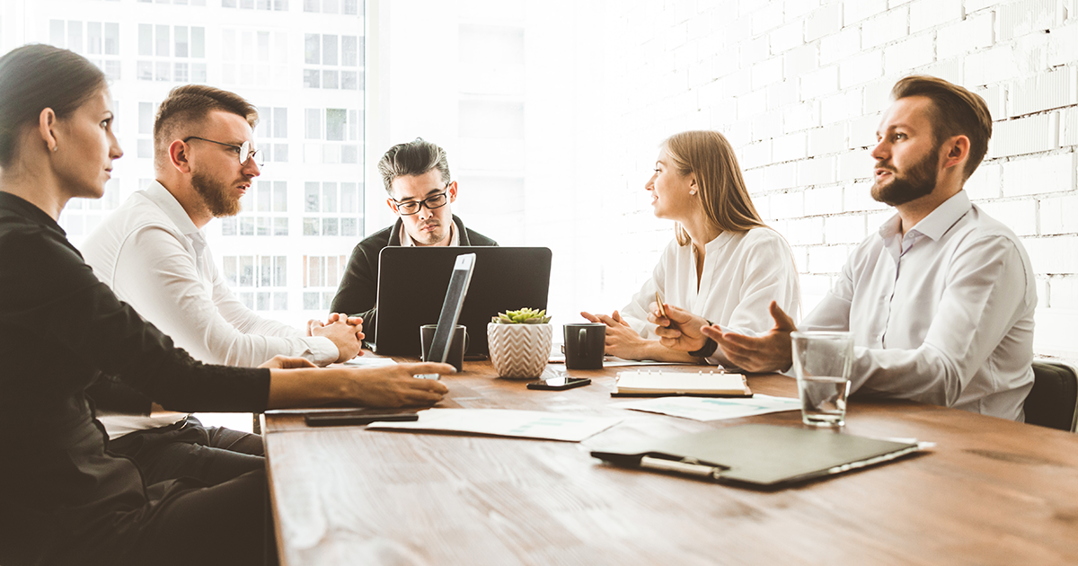 Group of people in a meeting room