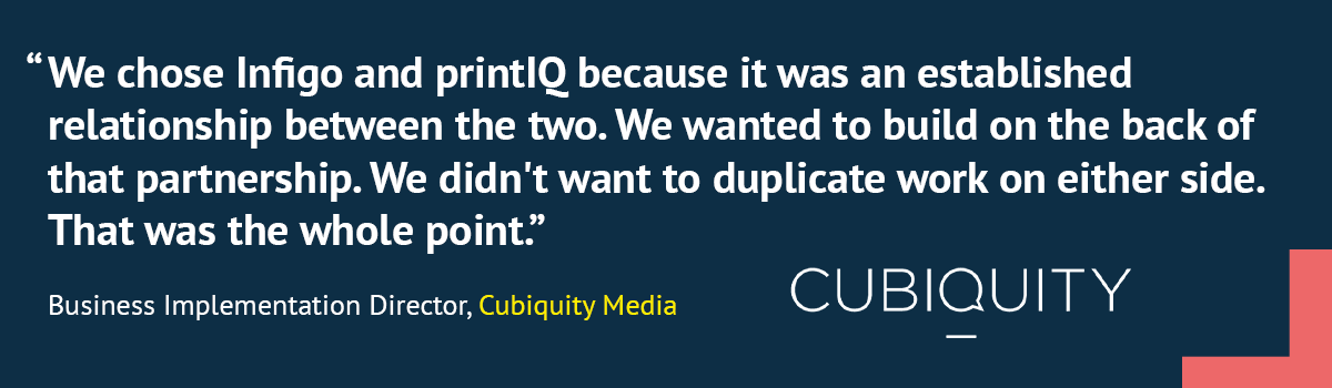 Business Implementation Director, Cubiquity Media quote